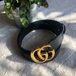 Classic Gucci Belt w/ Double G